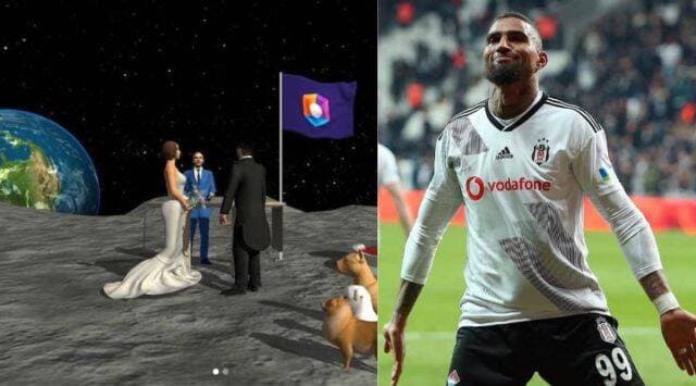 Former AC Milan, Barcelona footballer Kevin-Prince Boateng marries on Moon in the metaverse